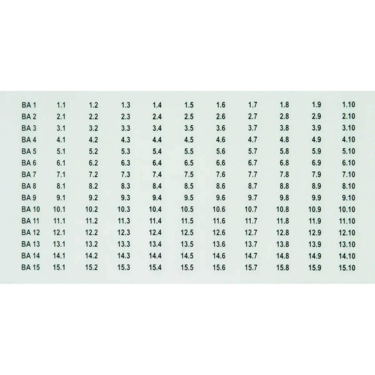 Dehn - BS BA1 BA15 BXT système d´identification BA1-BA15