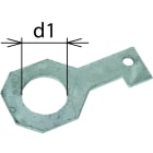 Dehn - Étriers de raccordement plats IF3 pour EXFS 36 mm - Vente à l'unité