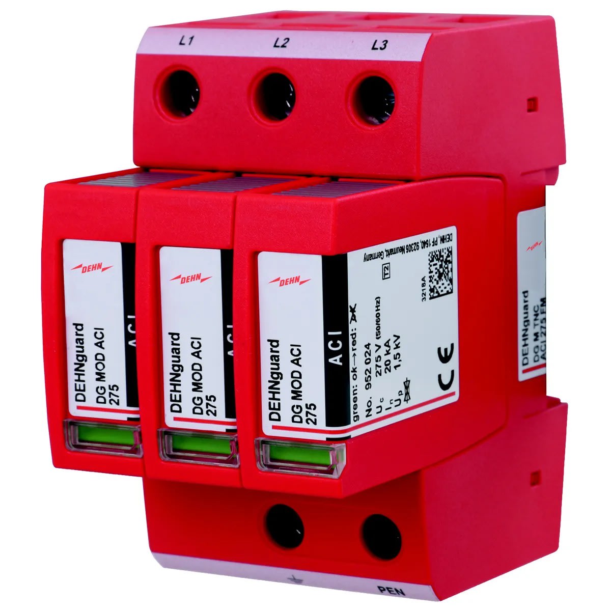 Dehn - DEHNguard parafoudre modulaire pour régimes TN-C avec protection associée intégr