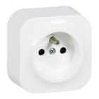 Arnould - Prise de courant avec terre saillie Profil Eco - 16A - blanc