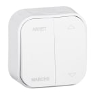 Arnould - Interrupteur individuel de volets roulants saillie Profil Eco - blanc