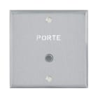 Legrand - Poussoir lumineux "Porte" - Mémoire Acier Brossé Art d'Arnould