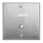 Legrand - Poussoir lumineux "Lumière" - Mémoire Acier Brossé Art d'Arnould