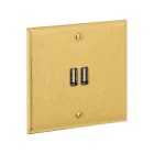 Legrand - Prise Double USB 3A - Mémoire Or Brossé Art d'Arnould