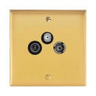 Legrand - Prise TV-FM-SAT - Mémoire Or Brossé Art d'Arnould