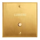 Legrand - Poussoir lumineux "Lumière" - Mémoire Or Brossé Art d'Arnould