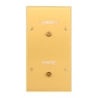 Legrand - Poussoir lumineux "Porte" et "Lumière" - Mémoire Or Brossé Art d'Arnould