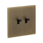 Legrand - Double Va-et-Vient ou interrupteur - Epure Bronze Art d'Arnould