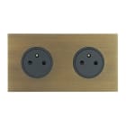 Legrand - Double Prise de courant 2P+T 16A 250V - Epure Bronze Art d'Arnould