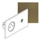Legrand - Prise de courant 2P+T et Prise télévision - Epure Bronze Art d'Arnould