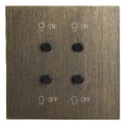 Legrand - Art d'Arnould univers Epure interrupteur double lumière MyHOME_Up - bronze