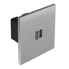 Legrand - Prise 1 USB Type-C 3A 30W rapide - Epure Acier Brossé Art d'Arnould