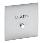 Legrand - Poussoir lumineux "Lumière" - Epure Acier Brossé Art d'Arnould