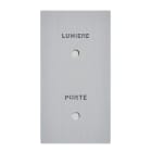 Legrand - Poussoir lumineux Porte et Lumière - Epure Acier Brossé Art d'Arnould