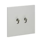 Legrand - Double Va-et-Vient ou interrupteur - Epure Acier Satin Art d'Arnould