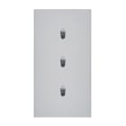 Legrand - Trois Va-et-Vient ou interrupteur - Epure Acier Satin Art d'Arnould