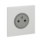 Legrand - Prise de courant 2P+T 16A 250V - Epure Acier Satin Art d'Arnould