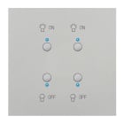 Legrand - Art d'Arnould univers Epure interrupteur double lumière MyHOME_Up - acier satin