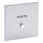 Legrand - Poussoir lumineux "Porte" - Epure Acier Satin Art d'Arnould