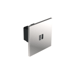 Legrand - Art d'Arnould univers Epure prise 1 USB Type-C 3A 30W rapide - Acier miroir