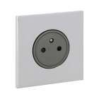 Legrand - Prise de courant 2P+T 16A 250V - Epure Acier Miroir Art d'Arnould