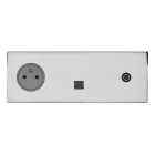 Legrand - Prise 2P+T, RJ45 et Prise télévision - Epure Acier Miroir Art d'Arnould