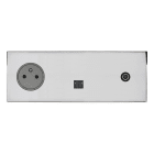 Legrand - Prise 2P+T, RJ45 et Prise télévision - Epure Acier Miroir Art d'Arnould