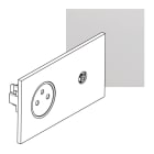 Legrand - Prise 2P+T et Prise télévision - Epure Acier Miroir Art d'Arnould