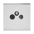 Legrand - Prise TV-FM-SAT - Epure Acier Miroir Art d'Arnould