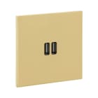 Legrand - Prise Double USB 3A - Epure Or Miroir Art d'Arnould