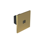Legrand - Prise 1 USB Type-C 3A 30W Power Delivery - Epure Or Miroir Art d'Arnould