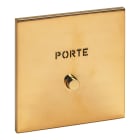 Legrand - Poussoir lumineux "Porte" - Epure Or Miroir Art d'Arnould