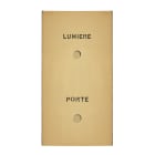 Legrand - Poussoir lumineux "Porte" et "Lumière" - Epure Or Miroir Art d'Arnould