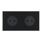 Legrand - Double Prise de courant 2P+T 16A 250V - Epure Noir Mat Art d'Arnould