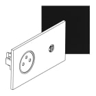 Legrand - Prise de courant 2P+T et Prise télévision - Epure Noir Mat Art d'Arnould