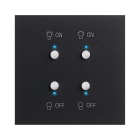 Legrand - Art d'Arnould univers Epure interrupteur double lumière MyHOME_Up - noir mat