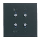 Legrand - Art d'Arnould univers Epure interrupteur lumière et volets MyHOME_Up - noir mat