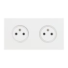 Legrand - Double Prise de courant 2P+T 16A 250V - Epure Blanc Satin Art d'Arnould