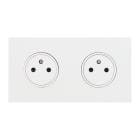 Legrand - Double Prise de courant 2P+T 16A 250V - Epure Blanc Satin Art d'Arnould