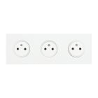Legrand - Triple Prise de courant 2P+T 16A 250V - Epure Blanc Satin Art d'Arnould