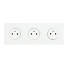 Legrand - Triple Prise de courant 2P+T 16A 250V - Epure Blanc Satin Art d'Arnould