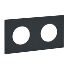 Legrand - Plaque Double Prise 2P+T - Epure Noir Mat Art d'Arnould