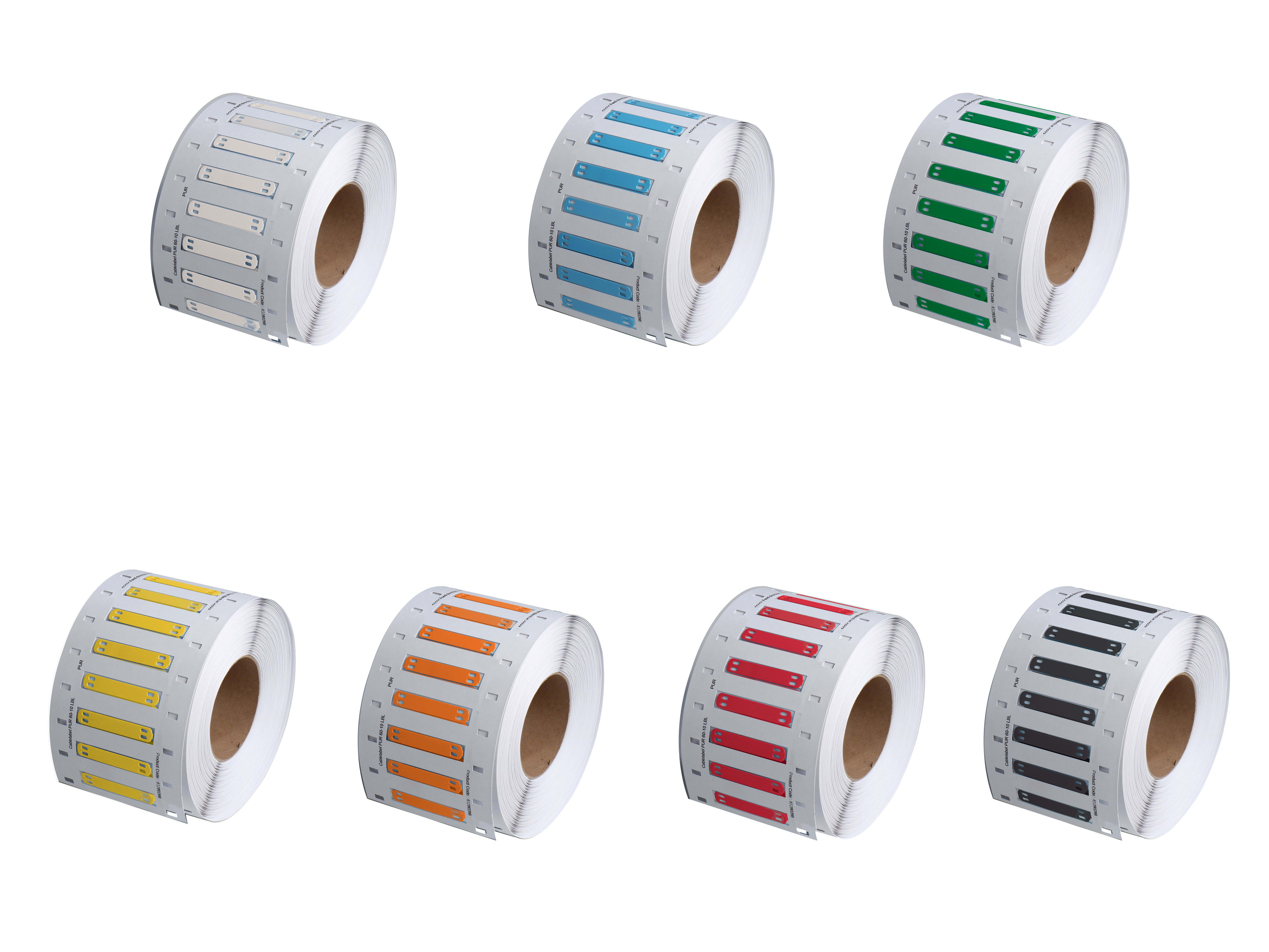 SES Sterling - Rouleau d'étiquettes Barrette PUR 60x10 Rouge