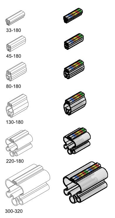 SES Sterling - Tube porte-rep. Pliograph+ 300-320
