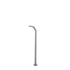 Norlys - TRYSIL MAT gris alu 12,5W LED dim flux 1260lm 3000K IP65 cl1 clair H2627mm IK10