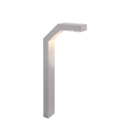 Norlys - TRYSIL 85cm gris alu 8W LED dim flux 707lm 3000K IP65 cl1 clair H850mm IK08