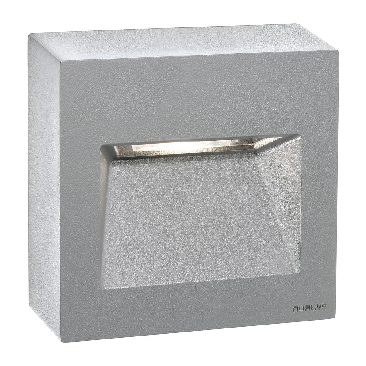 Norlys - NAMSOS MINI PLAT gris alu 4W LED dim. flux 123lm 3000K IP65 cl I verre trempé