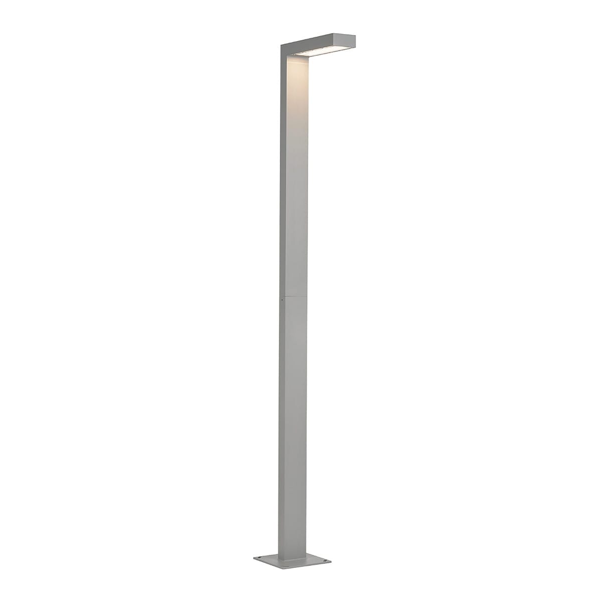 Norlys - ASKER MAT gris alu 8,6W LED dim. flux utile 1130lm 3000K IP55 cl I asym. H2160mm