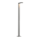 Norlys - ASKER MAT gris alu 8,4W LED flux 1018lm 3000K ULOR1% IP55 cl I lum asym. H2160mm