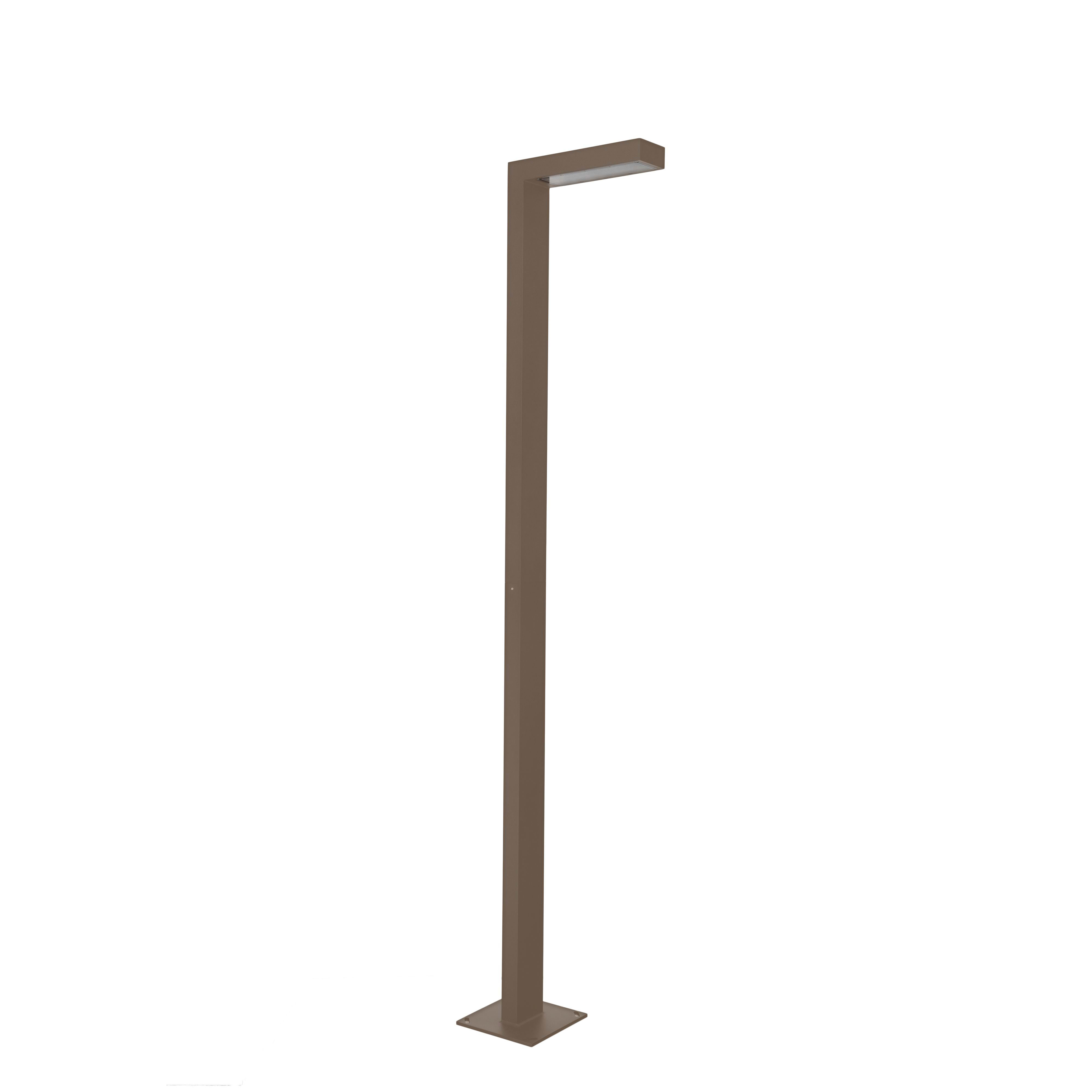 Norlys - ASKER MAT graphite 12W LED dim. flux 1128lm 3000K ULOR0% IP55 cl I sym. H2160mm